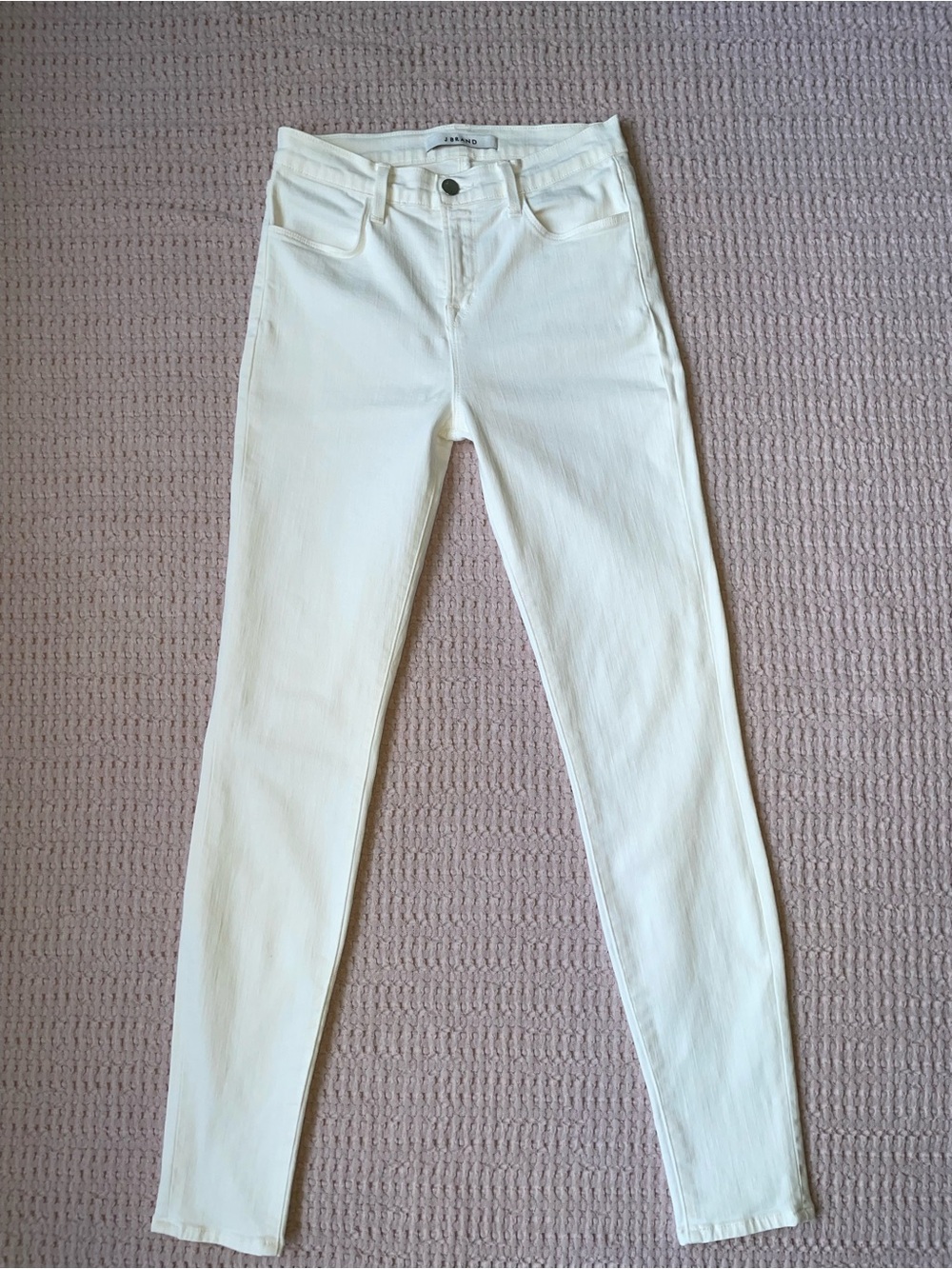 J Brand White Skinny Jeans Size 26 Stretch Denim Women’s